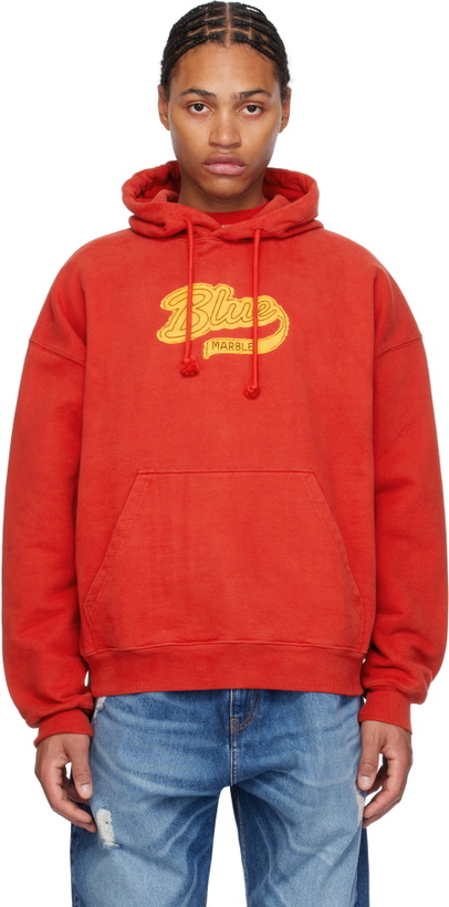 Photo: BLUEMARBLE Red Varsity Hoodie