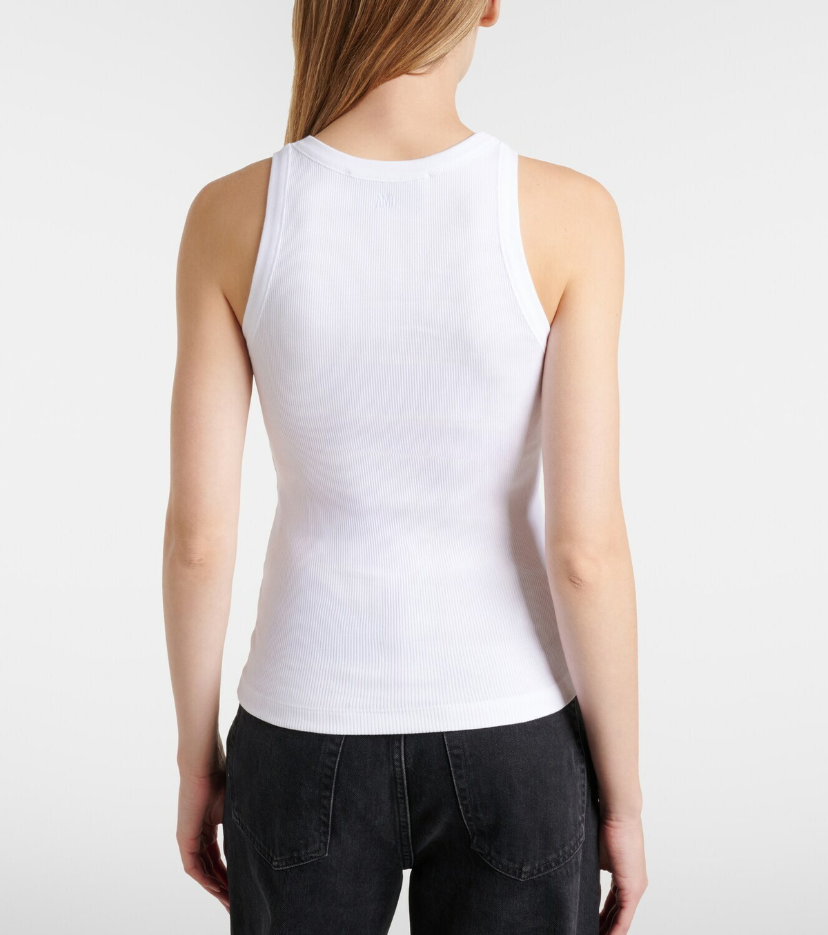 Ami Paris Ami De Cœur cotton jersey tank top