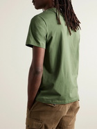 A.P.C. - Logo-Print Cotton-Jersey T-Shirt - Green