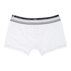 Dolce and Gabbana White Double Logo Boxers