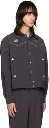 NEEDLES Gray Piping Cowboy Jacket