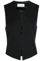 Armarium Guia Wool and Satin Vest Black
