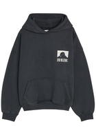 Rhude Moonlight Pack Printed Hooded Cotton Sweatshirt Black And White