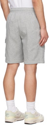 Nike Gray Embroidered Cargo Shorts