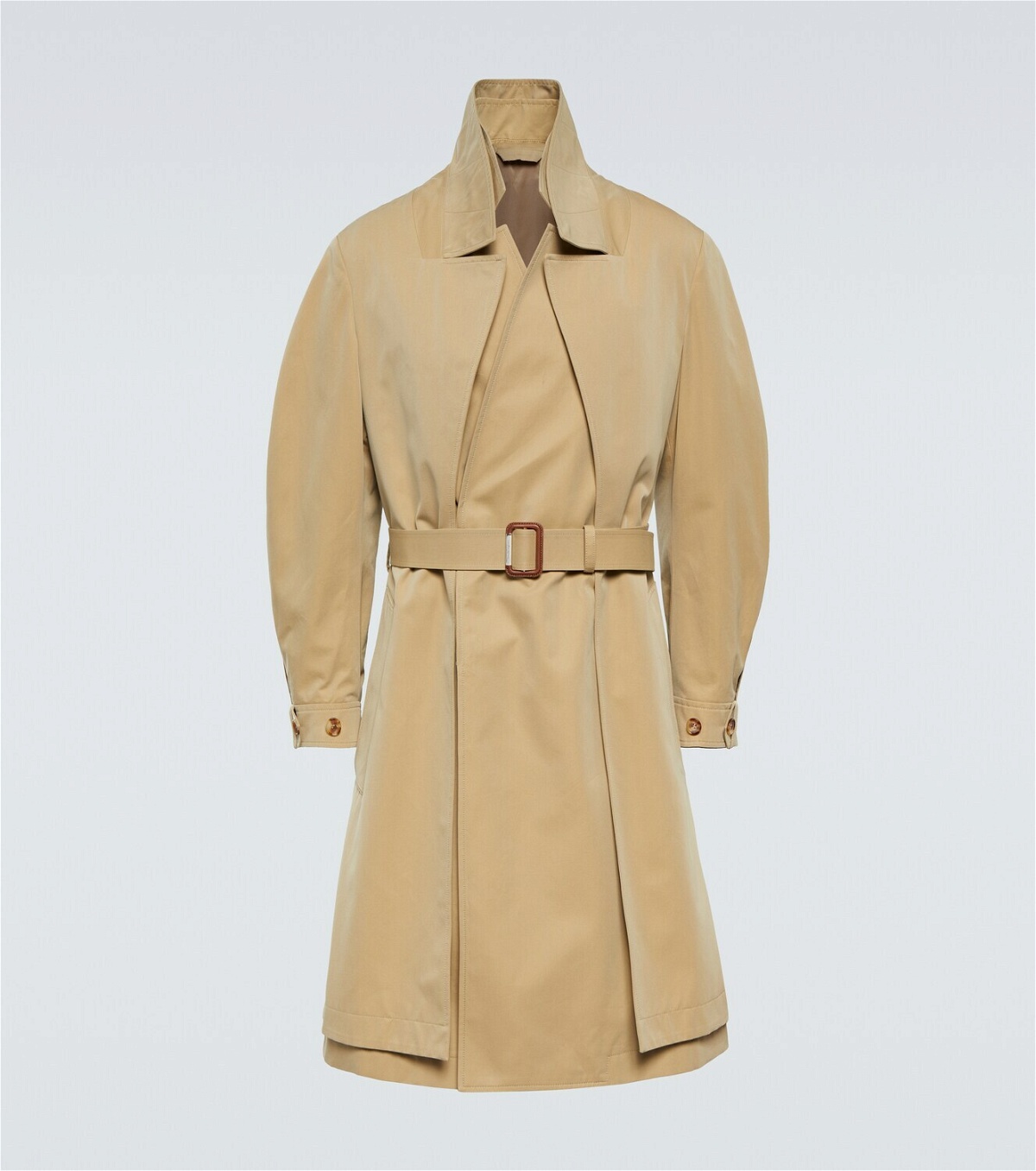 Alexander McQueen Reconstructed gabardine layered trench coat