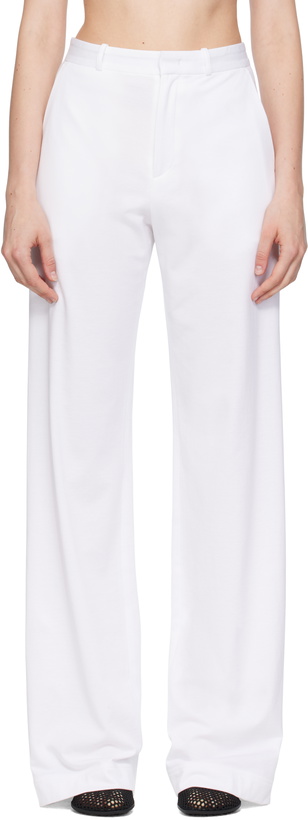 Photo: MARIE ADAM-LEENAERDT White Classic Trousers