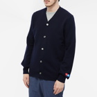 Comme des Garçons Play Men's Invader Cardigan in Navy