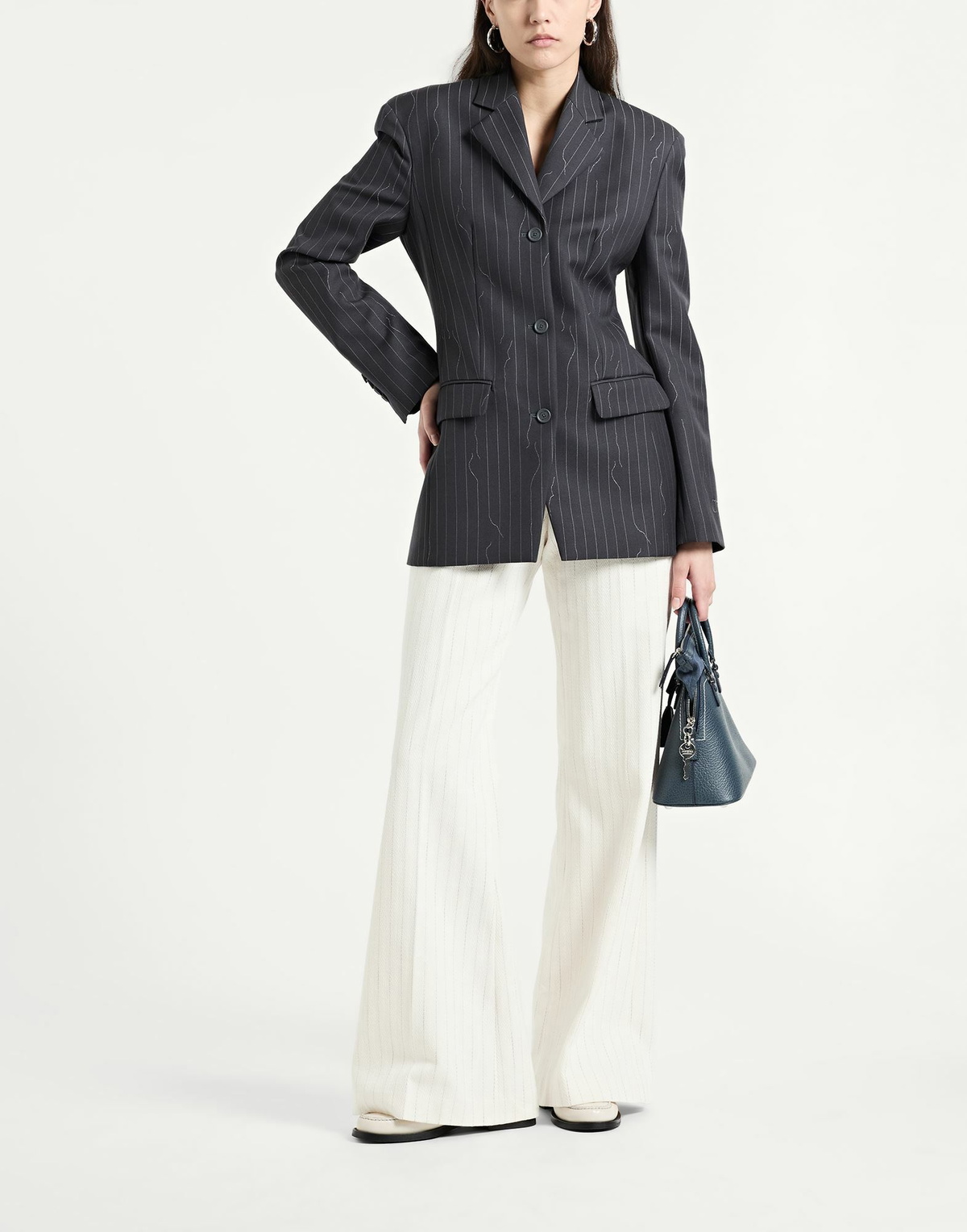 Off-white Womens Blazer Charcoal