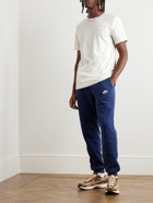 Nike - Sportswear Club Logo-Embroidered Cotton-Jersey T-Shirt - Neutrals