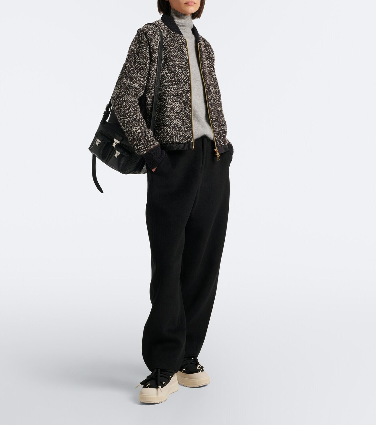 Moncler Cotton, wool, and alpaca-blend cardigan