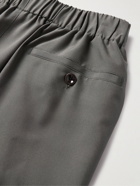 Lemaire - Tapered Silk-Crepe Trousers - Gray