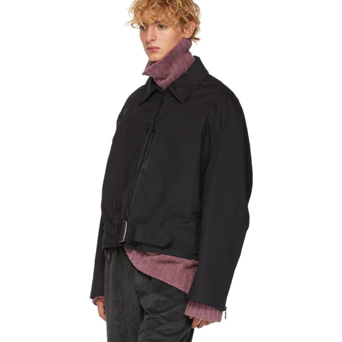 Mackintosh  Black Oversized Flight Jacket Mackintosh