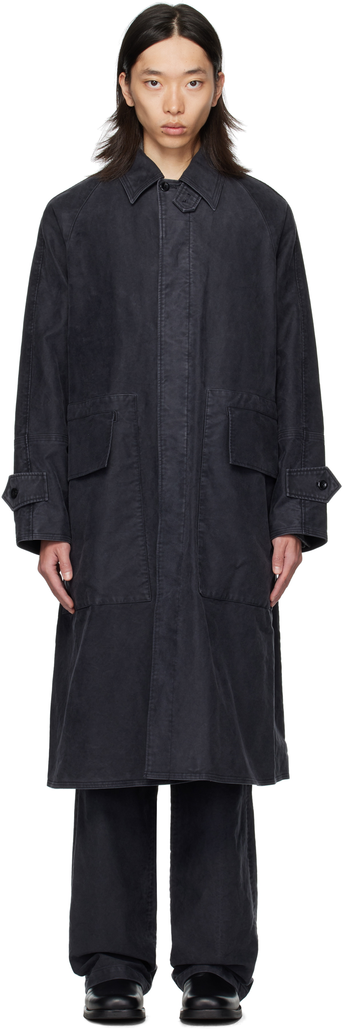 OUAT Black Mac Coat