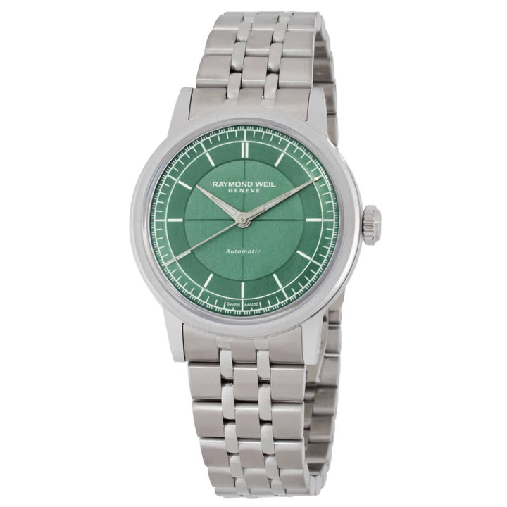 Photo: Raymond Weil Millesime Automatic Sage Green Dial Ladies Watch 2125-ST-52011