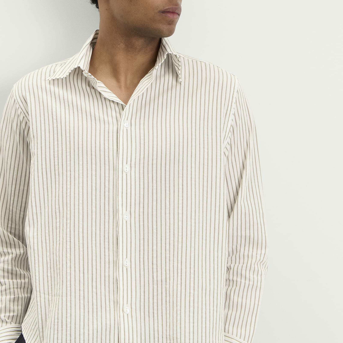 Second/Layer Men's Second Layer Sherman Shirt in Stripe