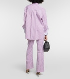 Loewe Turn-up pinstriped cotton shirt