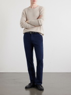 Massimo Alba - Winch Straight-Leg Cotton-Blend Twill Trousers - Blue