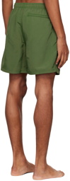 Stüssy Green Curly S Swim Shorts