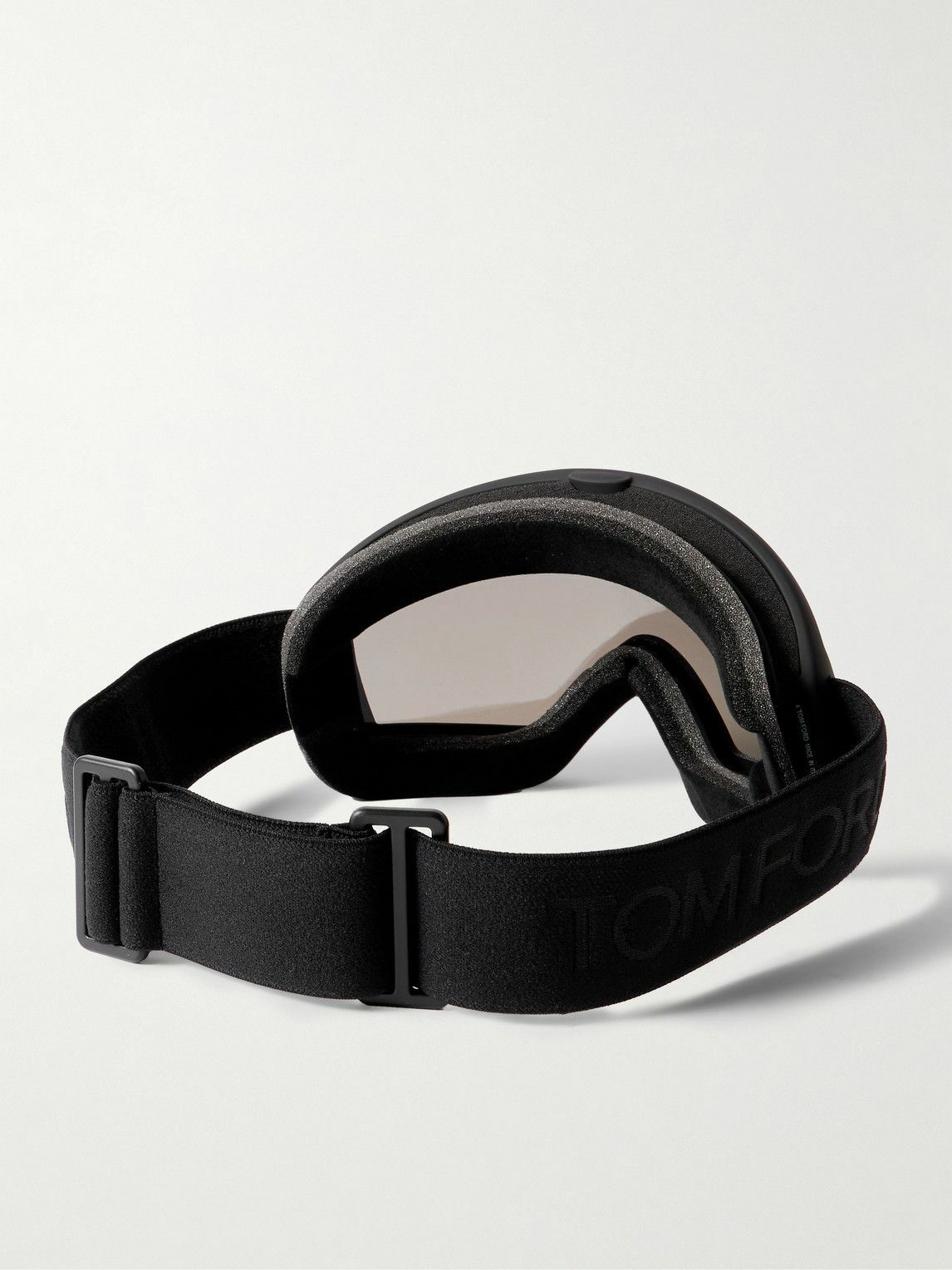 TOM FORD - Webbing-Trimmed Mirrored Ski Goggles