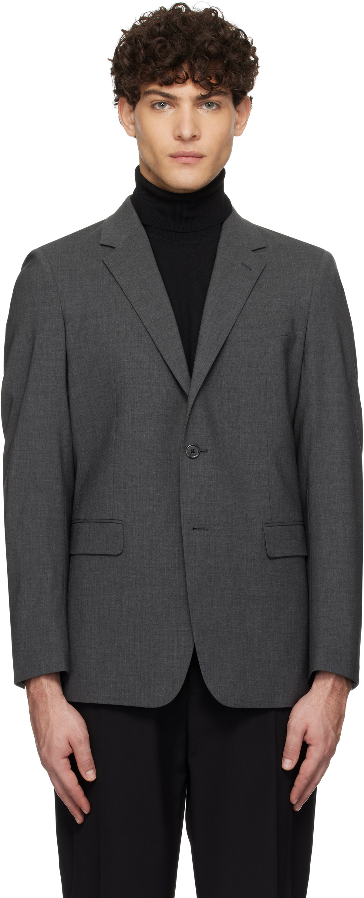 Theory Gray Clinton Blazer Theory