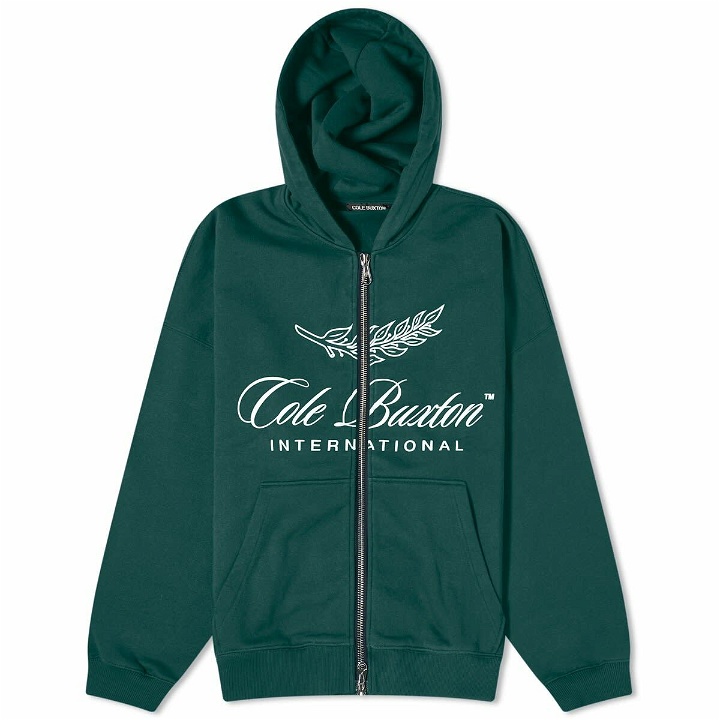 Photo: Cole Buxton Men's International Zip Hoodie in Forest Green