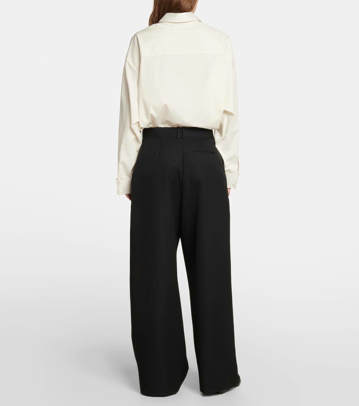 The Row Roysin wool wide-leg pants The Row