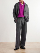NN07 - Kay 10052 Straight-Leg Pinstriped Wool-Blend Twill Trousers - Gray