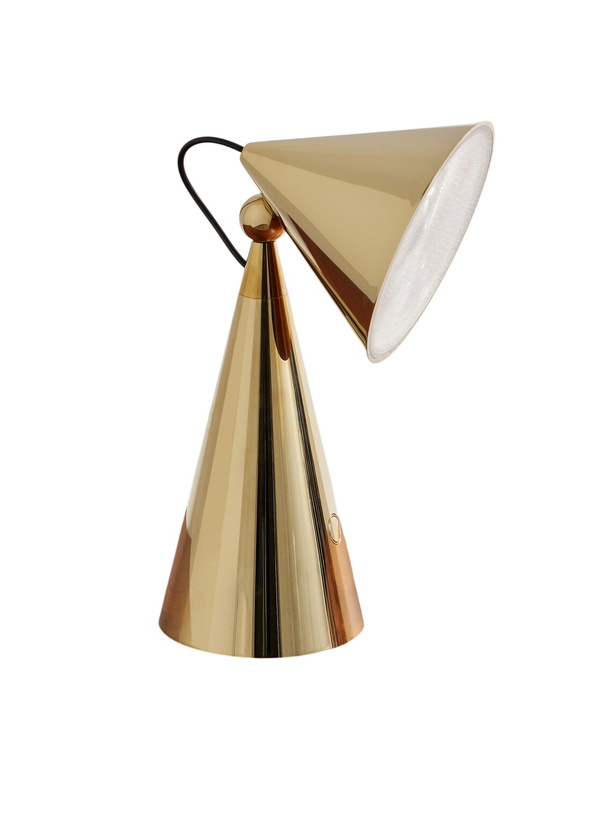 Photo: Tom Dixon - Pose Portable Gold-Tone Lamp