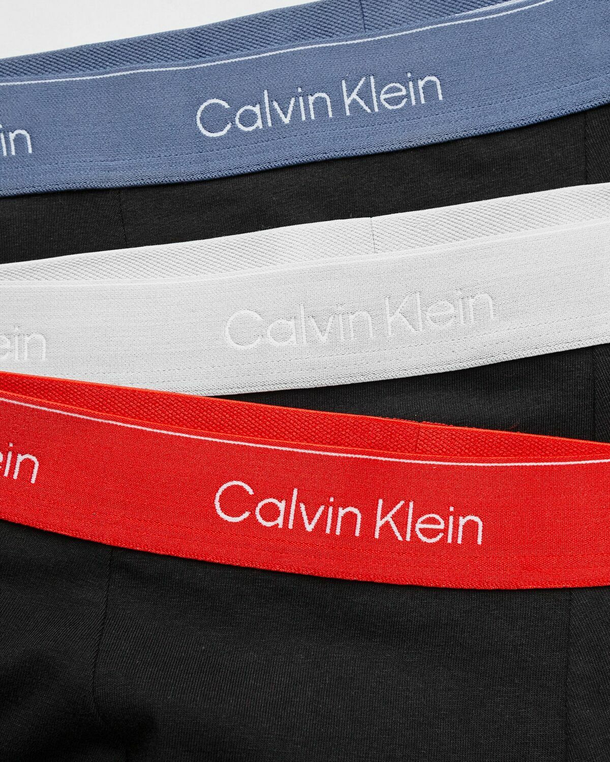 Calvin Klein Underwear TRUNK ICON COTTON STRETCH 3-PACK Black Mens Boxers & Brief