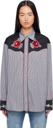 Molly Goddard Gray & Black Meredith Shirt