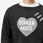 Human Made Men's Heart Knit Sweater in Black