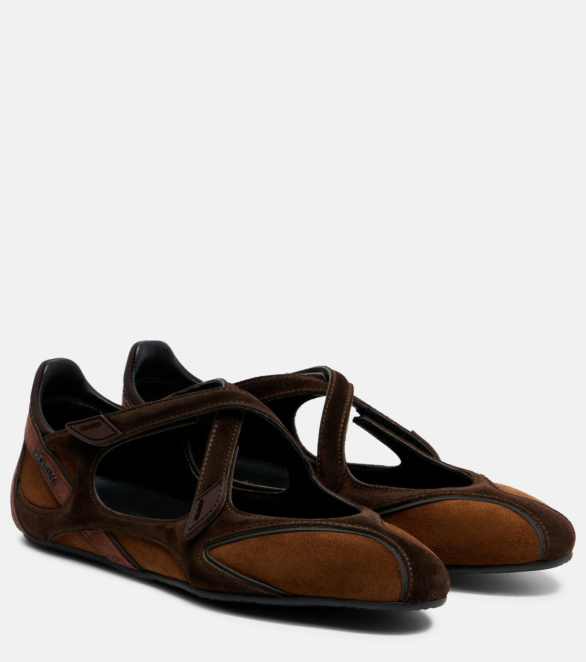 The Attico Floor 01 suede ballet flats