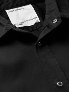 HAYDENSHAPES - Concave Logo-Embellished Cotton-Twill Shirt - Black