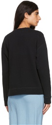 Sunspel Black Cotton Sweatshirt