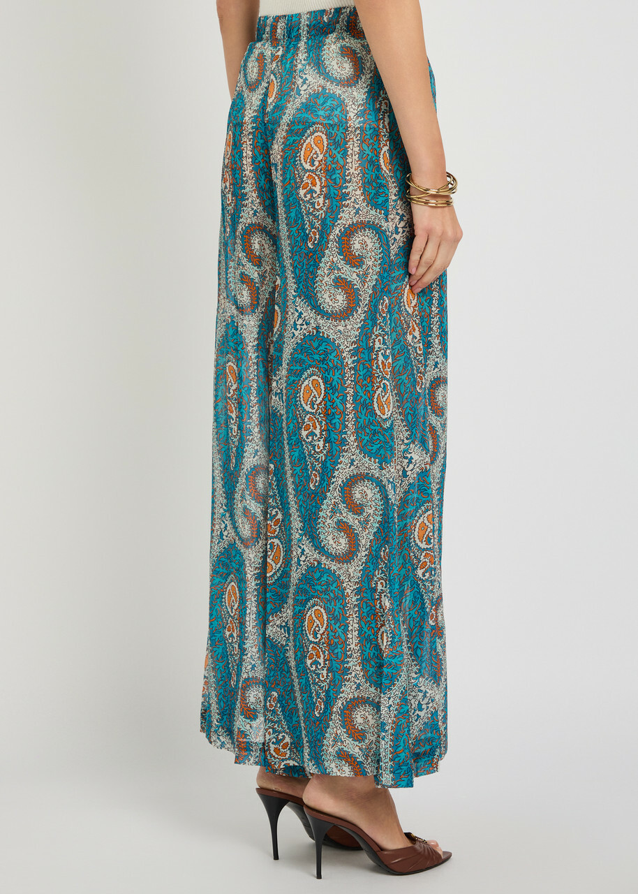 Etro Patterned Wide-leg Trousers No Colour
