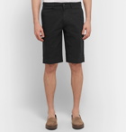 Canali - Cotton-Blend Twill Shorts - Black