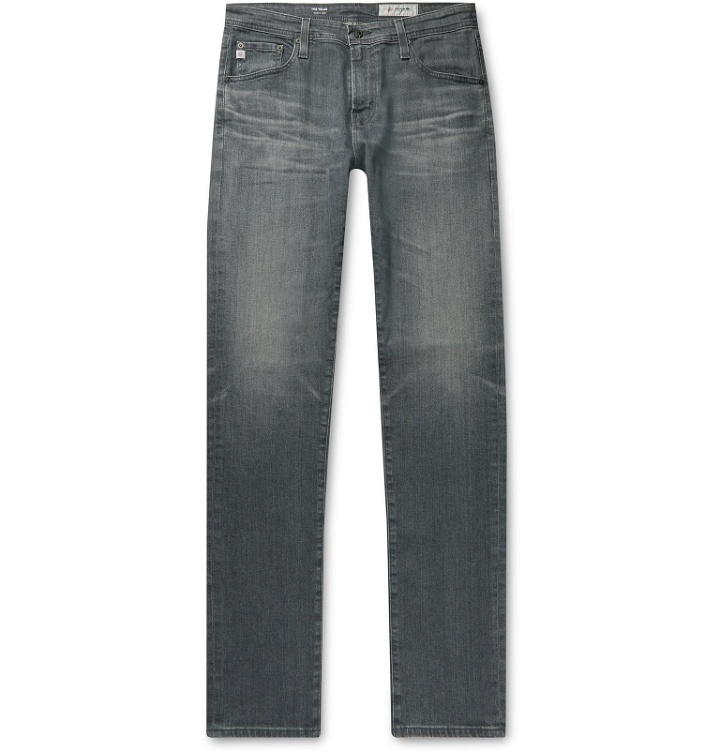 Photo: AG Jeans - Tellis Slim-Fit Stretch-Denim Jeans - Gray