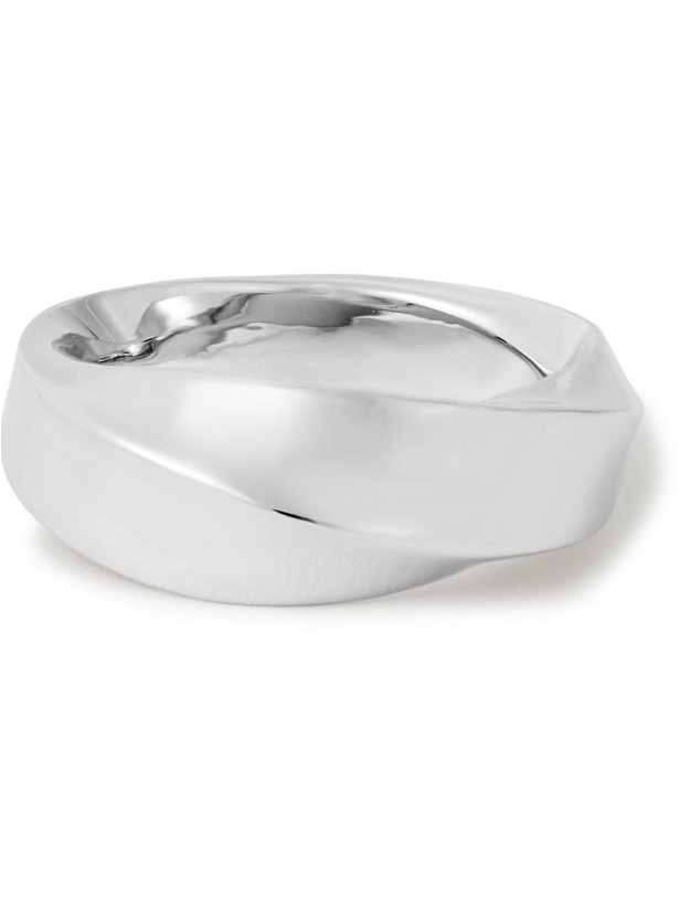 Photo: Tom Wood - Infinity Large Rhodium-Plated Ring - Silver