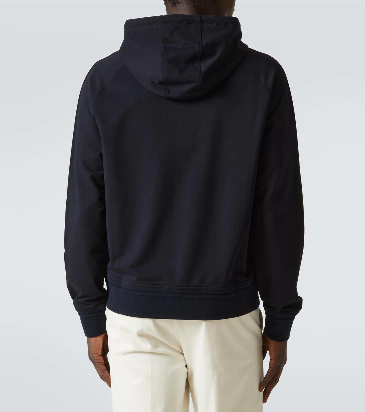 Zegna Zip-up cotton-blend hoodie