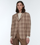 Kiton - Checked cashmere blazer
