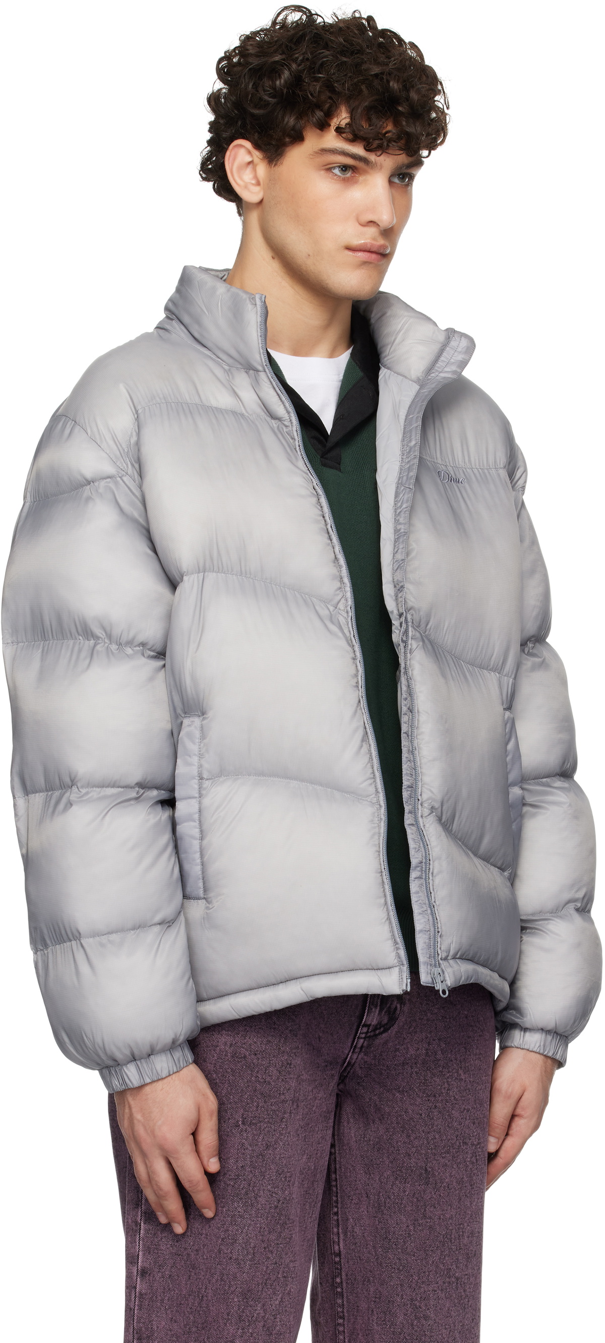 Dime Gray Classic Ripstop Puffer Jacket Dime