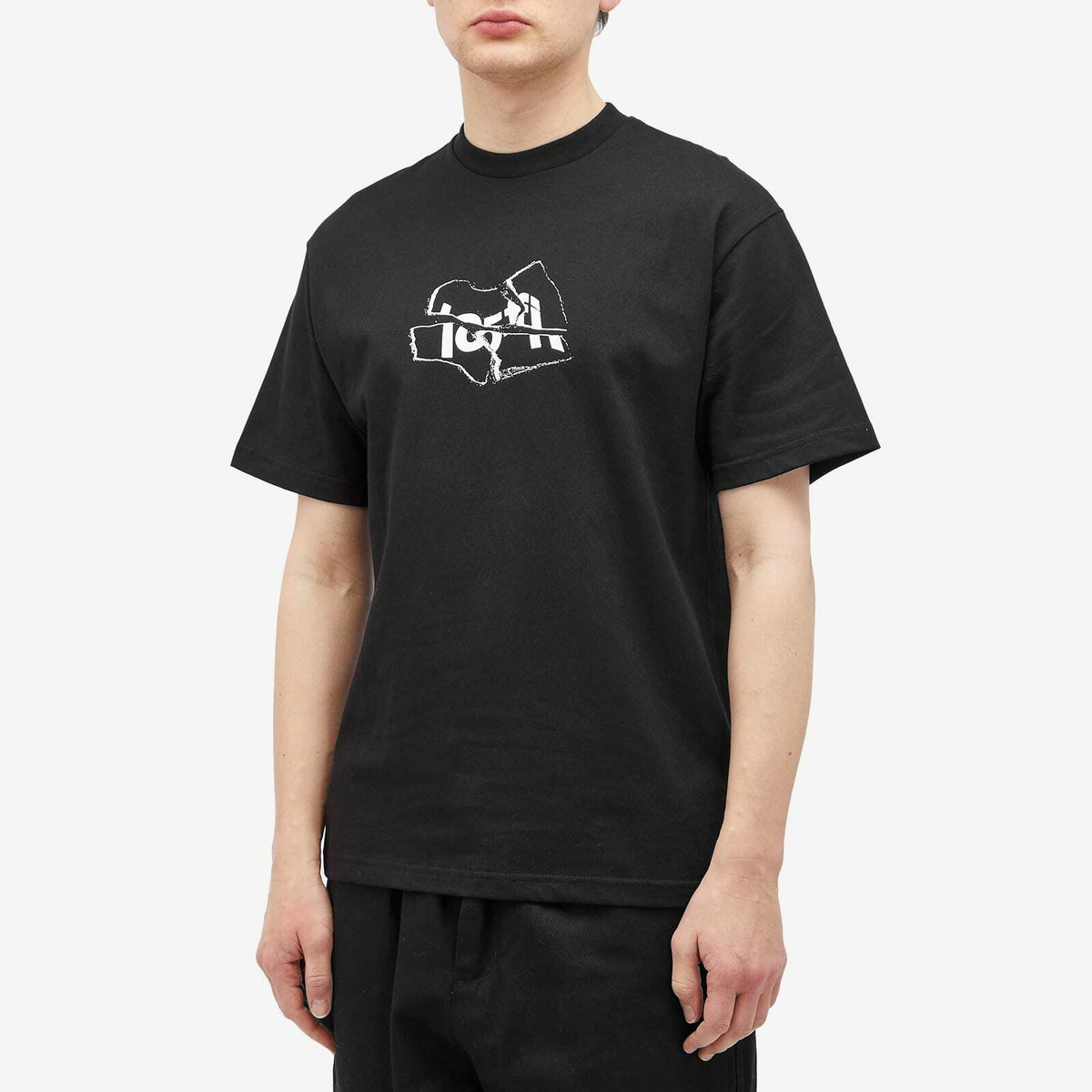 Lo-Fi Men's Broken Logo T-Shirt in Black