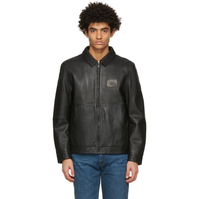 Saturdays NYC Harrison Leather Jacket - Black