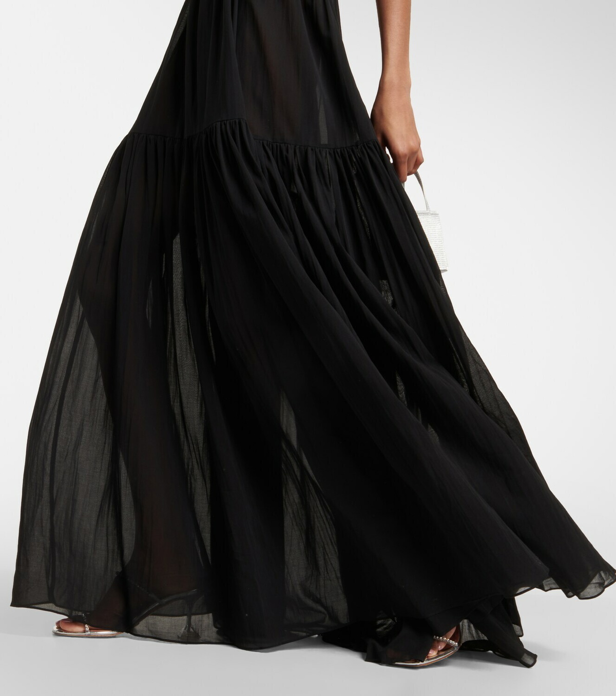 Nensi Dojaka - Cutout cotton maxi dress Nensi Dojaka