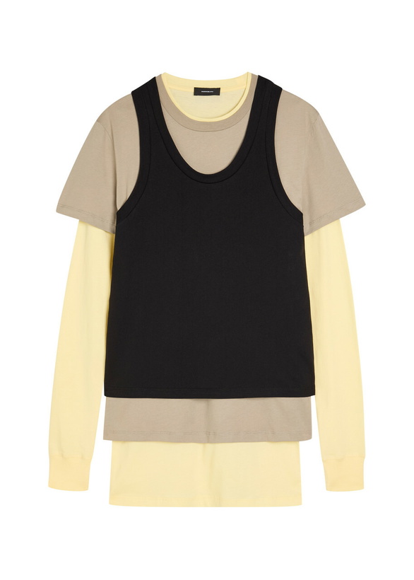 Photo: Wardrobe.nyc Layered Cotton Mini Dress Multicoloured