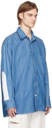 MM6 Maison Margiela Blue Oversized Denim Shirt