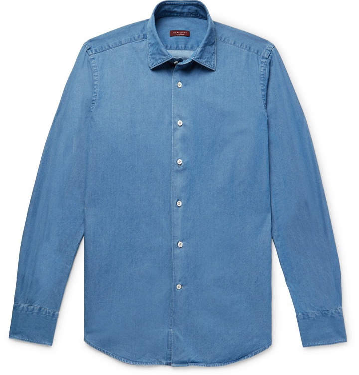 Photo: Incotex - Kurt Slim-Fit Cotton-Chambray Shirt - Men - Blue