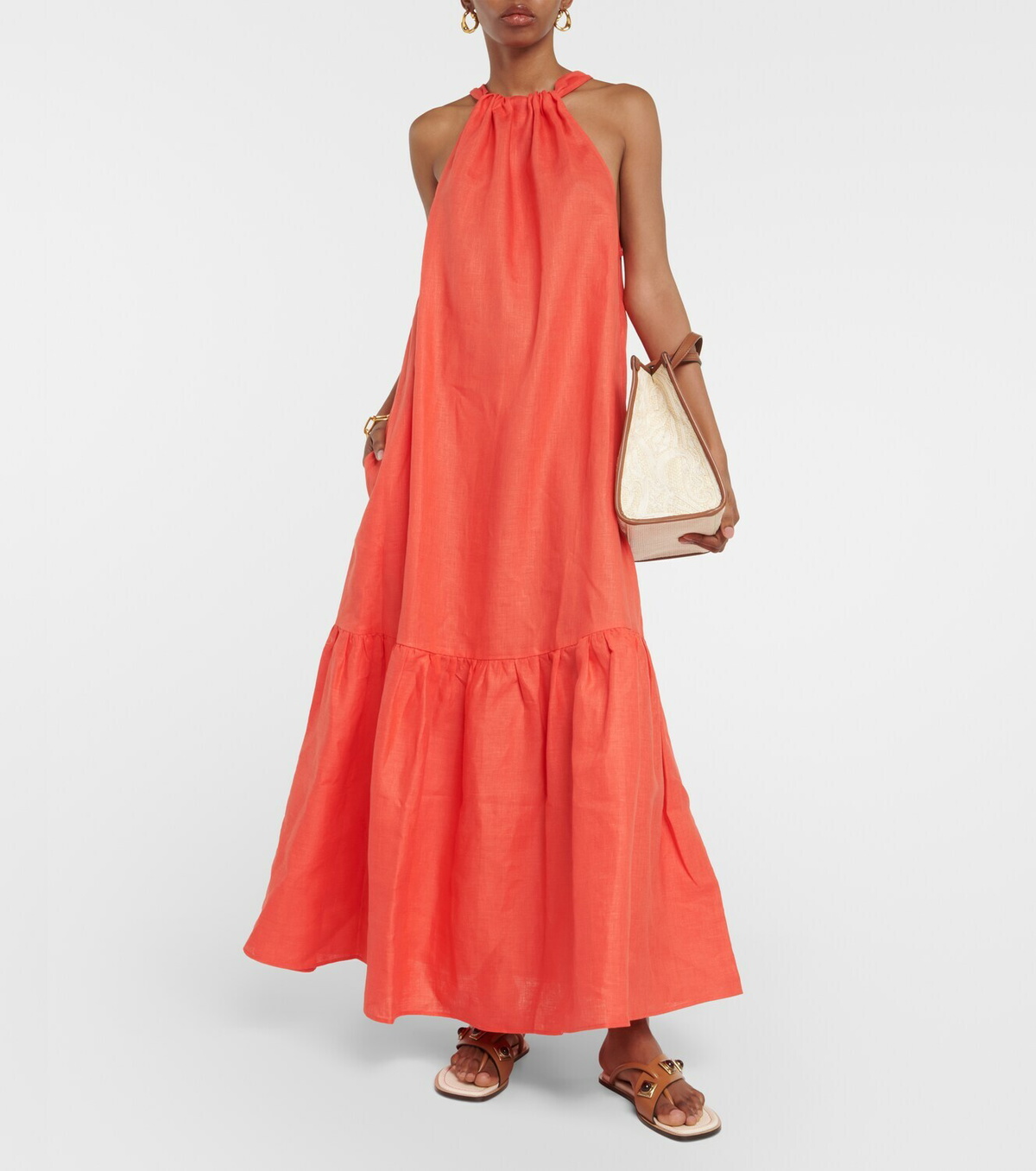 Asceno Ibiza linen maxi dress ASCENO