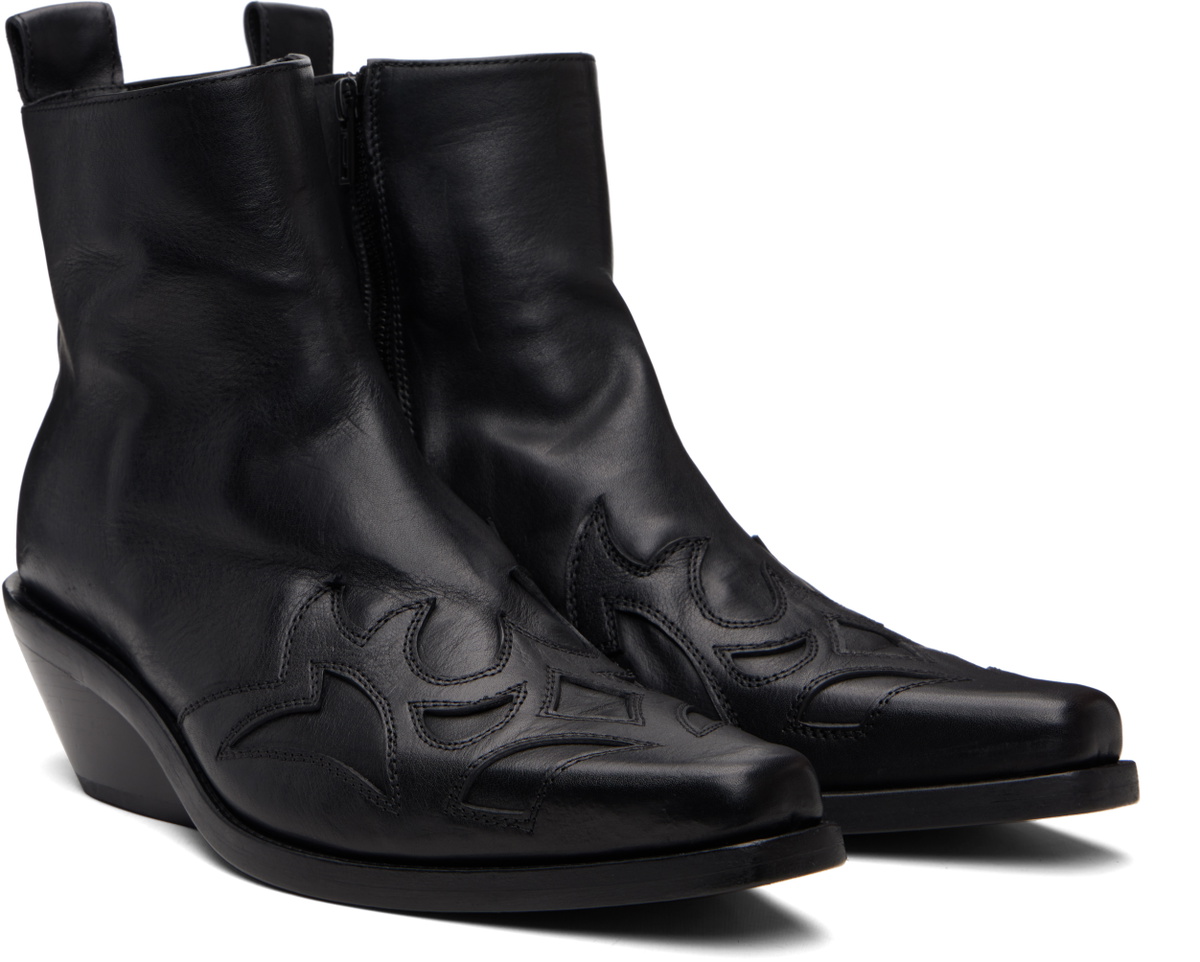 Ann Demeulemeester Black Heimo Ankle Boots