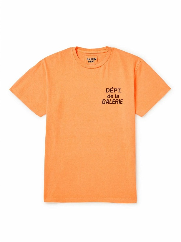 Photo: Gallery Dept. - Logo-Print Cotton-Jersey T-Shirt - Orange